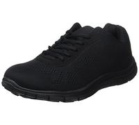 Get Fit Men’s Lace-Up Running Trainers - Lightweight Breathable Mesh Sports Shoes with Cushioned Sole - Comfortable Athletic Sneakers for Gym, Jogging & Everyday Wear - Black - 9