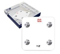 Get Fit Smart Bathroom Scales Digital Body Weighing Scale Connect IOS/Android - Smart Scale - Arctic White