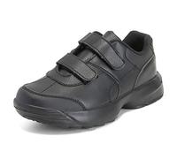 Get Fit Unisex Kids Back to School Smart Casual Shoes Plain Boys Girls Shoes Trainers - All Black - UK5/EU38 - BS0307