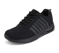 Get Fit Womens Running Fitness Walking Outdoor Lightweight Air Bubble Comfort Trainers - Black - UK4/EU37 - BS0300