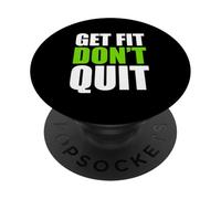 Get Fitter Train Hard Dun Quit Gym Motivation Fitness Lover PopSockets Adhesive PopGrip