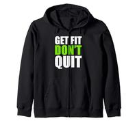 Get Fitter Train Hard Dun Quit Gym Motivation Fitness Lover Zip Hoodie