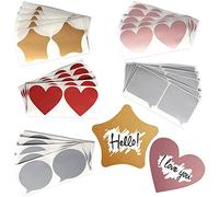 GET FRESH Scratch Off Lunch Notes for Kids - Cute Metallic Scratch-Off Stickers Set for Children’s Lunch Box - 50-pcs Shiny Shaped Bento Box Notes