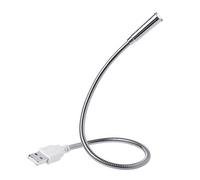 Get Fresh Usb Flexible Light Keyboard Lamp Rechargeable Adjustable Hose Night Illumination Plug And Play For Piece Computer Desktop Book Reading Silver