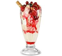 Get Goods Genware Knickerbocker Glory Glasses 12oz / 345ml - Set of 6 | Dessert Glasses, Sundae Glass, Milkshake Glass, Ice Cream Dish by Genware