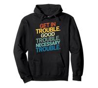Get in Good Necessary Trouble Vintage For Social Justice Pullover Hoodie