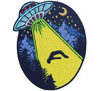 Get in Human UFO X-File Alien Patch Embroidered Applique Badge Iron On Sew On Emblem