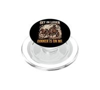 Get In Loser Dinner Is On Me Christian Meme Bible Humor PopSockets PopGrip for MagSafe