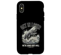 Get in Loser Doing Gods Will Jonah Bible Verse Christian Case for iPhone X/XS
