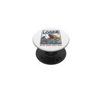 Get In Loser Doing God's Will Junah Whale Funny Christian PopSockets Adhesive PopGrip
