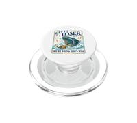 Get In Loser Doing God's Will Junah Whale Funny Christian PopSockets PopGrip for MagSafe