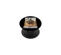 Get In Loser I Know A Shortcut Funny Moses Christian Joke PopSockets Adhesive PopGrip