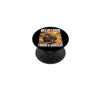 Get In Loser I Know A Shortcut Funny Moses Christian Joke PopSockets Adhesive PopGrip