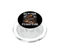 Get In Loser It's About To Rain Noahs Ark Funny Bible Joke PopSockets PopGrip for MagSafe