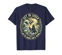 Get in Loser Jonah Bible Scene Christian Humour Design T-Shirt