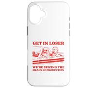 Get In Loser Karl Marx Friedrich Engels Socialist Communist Case for iPhone 16 Plus