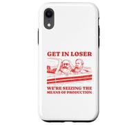 Get In Loser Karl Marx Friedrich Engels Socialist Communist Case for iPhone XR