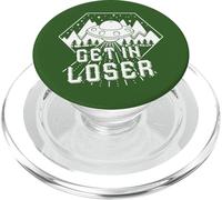 Get In Loser Spaceship Funny Antisocial PopSockets PopGrip for MagSafe