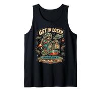 Get in Loser Trouble Ain' Gonna Make Itself Space Raccoon Tank Top