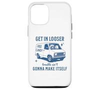 Get In Loser Trouble Ain't Gonna Make Itself Raccoon Opossum Case for iPhone 12/12 Pro