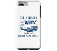 Get In Loser Trouble Ain't Gonna Make Itself Raccoon Opossum Case for iPhone 7 Plus/8 Plus