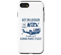 Get In Loser Trouble Ain't Gonna Make Itself Raccoon Opossum Case for iPhone SE (2020) / 7/8