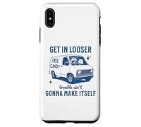 Get In Loser Trouble Ain't Gonna Make Itself Raccoon Opossum Case for iPhone XS Max