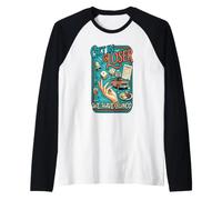 Get in Loser We Have Bunco 1970s Aesthetic Babe Drinking Raglan Baseball Tee