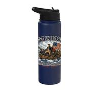 Get in Loser We're Crossing The Delaware 250th 4th July Men Stainless Steel Insulated Water Bottle