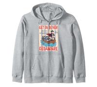 Get in Loser We're Crossing the Delaware Founding Fathers Zip Hoodie