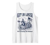 Get in Loser We're Crossing The Delaware Funny History Tank Top