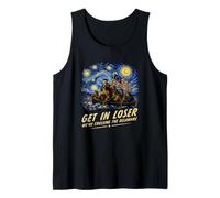 Get in Loser We're Crossing The Delaware Funny Patriotic 4th Tank Top