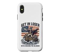 Get In Loser We're Crossing The Delaware George Washington Case for iPhone X/XS