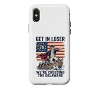 Get In Loser We're Crossing The Delaware George Washington Case for iPhone X/XS