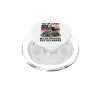 Get In Loser We're Crossing The Delaware George Washington PopSockets PopGrip for MagSafe