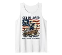 Get in Loser We're Crossing The Delaware George Washington Tank Top