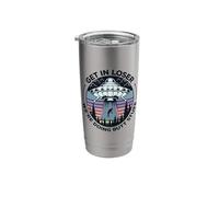 Get in Loser We're Doing Butt Stuff UFO Alien Abduction Stainless Steel Insulated Tumbler