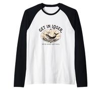 Get in Loser We're Doing God's Will Funny Christian Bible Raglan Baseball Tee