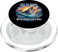 Get in Loser We're Doing God's Will Funny Christian Saying PopSockets PopGrip for MagSafe