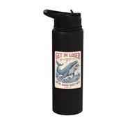 Get in Loser We're Doing Gods Will Jonah 1:17 Christian Stainless Steel Insulated Water Bottle