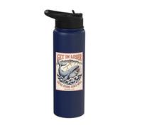 Get in Loser We're Doing Gods Will Jonah 1:17 Christian Stainless Steel Insulated Water Bottle