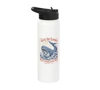 Get in Loser We're Doing Gods Will Jonah 1:17 Christian Stainless Steel Insulated Water Bottle