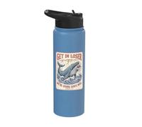 Get in Loser We're Doing Gods Will Jonah 1:17 Christian Stainless Steel Insulated Water Bottle