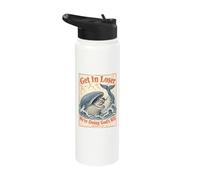 Get in Loser We're Doing Gods Will Jonah 1:17 Christian Stainless Steel Insulated Water Bottle