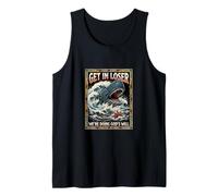 Get in Loser We're Doing God's Will Jonah Whale Funny Tank Top