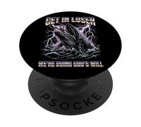 Get In Loser We're Doing God's Will Jonah Whale Meme PopSockets Adhesive PopGrip