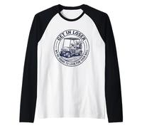 Get in Loser We're Going to Look for Your Ball Funny Golf Raglan Baseball Tee
