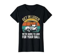 Get in Loser were Going to Look for Your Ball Golf Graphic Value Graphic T-Shirt, Women, Black, M