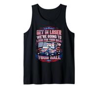 Get in Loser W'ere Going to Look for Your Ball Golf USA Flag Tank Top