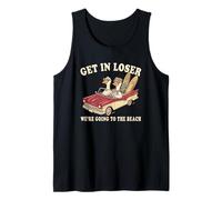 Get in Loser We're Going to The Beach Funny Animal Goose Tank Top